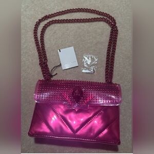 NWT Kurt Geiger Mini Kensington Quilted Tonal Crystal Crossbody